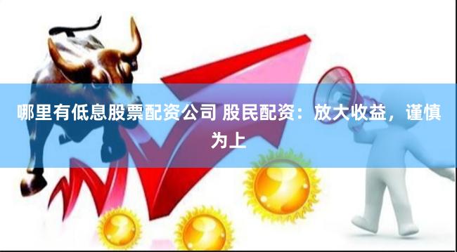 哪里有低息股票配资公司 股民配资:放大收益,谨慎为上
